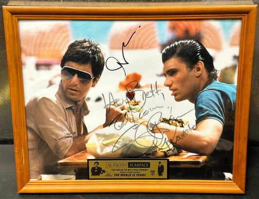 15x12 Framed and Signed by Al Pacino & Steven Bauer from Scarface