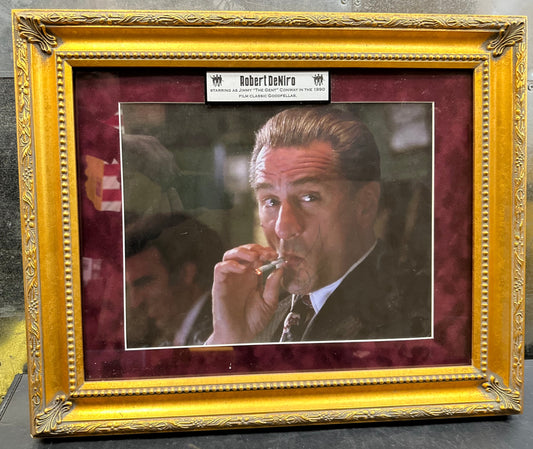 22x18 Framed and Signed By Robert DeNiro (Jymmy "The Gent" Conway from Goodfellas)
