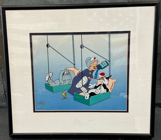 19x17 1996 Warner Bros. sericel "Drink Up Putty Tat"