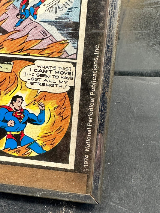 18x14 Superman 1974 Comic Hand Painted Shadow box