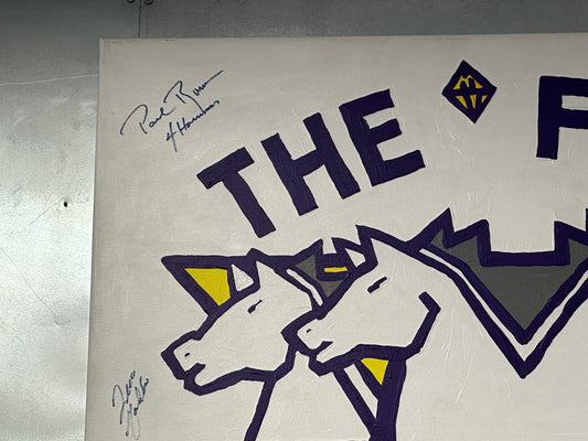 22x27 Framed WCW 4 HorseMen Signed by All Horsemen except Rick Flair