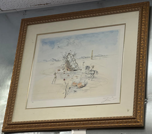 30x27 Framed Limited Edition 321/500 Salvadore Dali Lithograph