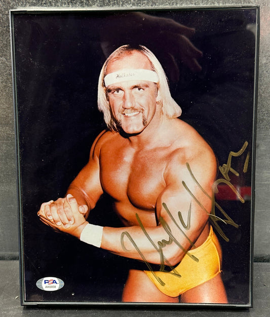 8x10 Framed photo and Signed by Hulk Hogan WWF WWE