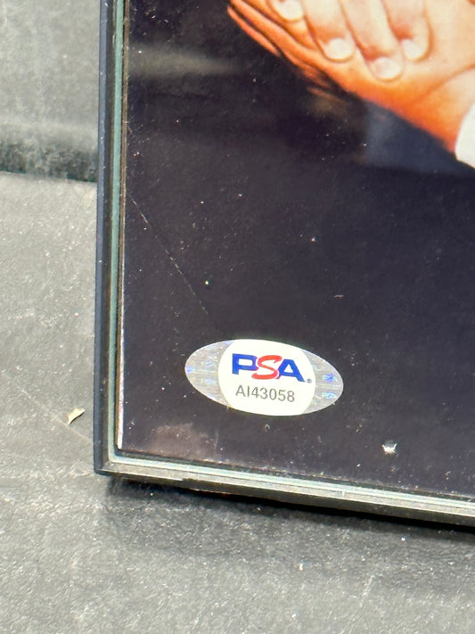 8x10 Framed photo and Signed by Hulk Hogan WWF WWE