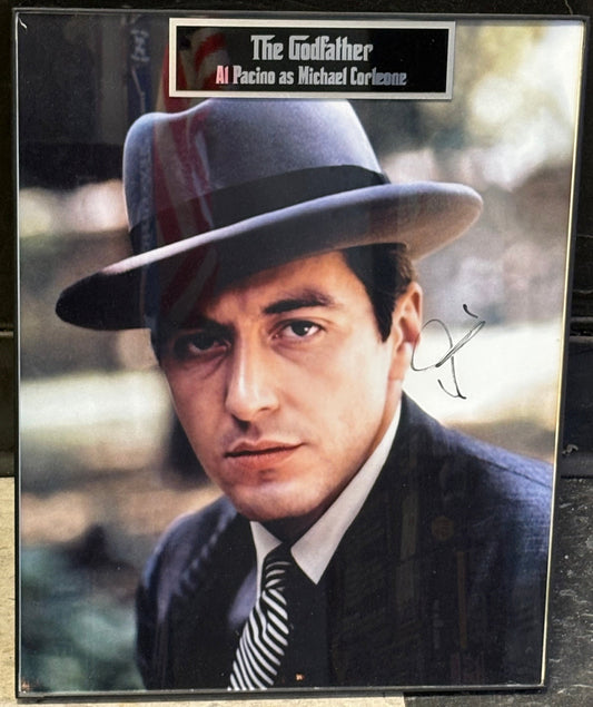 11x14 Framed Signed Al Pacino as Michael Corleone from God Father