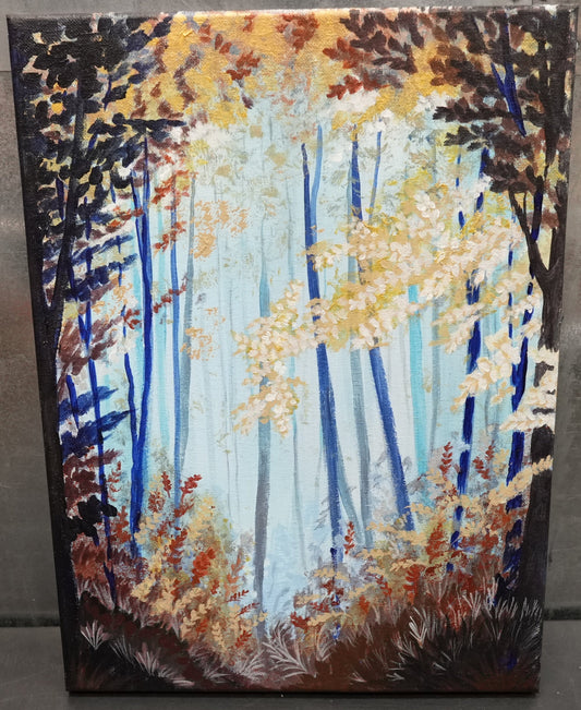 16x12 Hand Painted "Marty make like the tree and leaf"