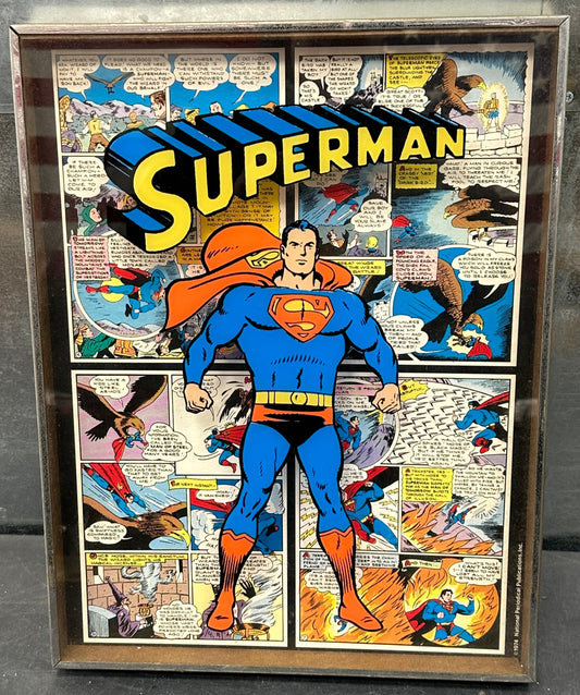 18x14 Superman 1974 Comic Hand Painted Shadow box