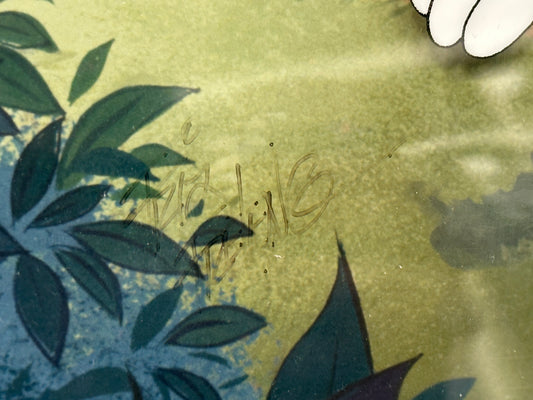 24x20 Original Hand Painted Bugs Bunny Yosemite Sam cel Mayson Dixson Line Looney Tunes signed by Friz Freleng